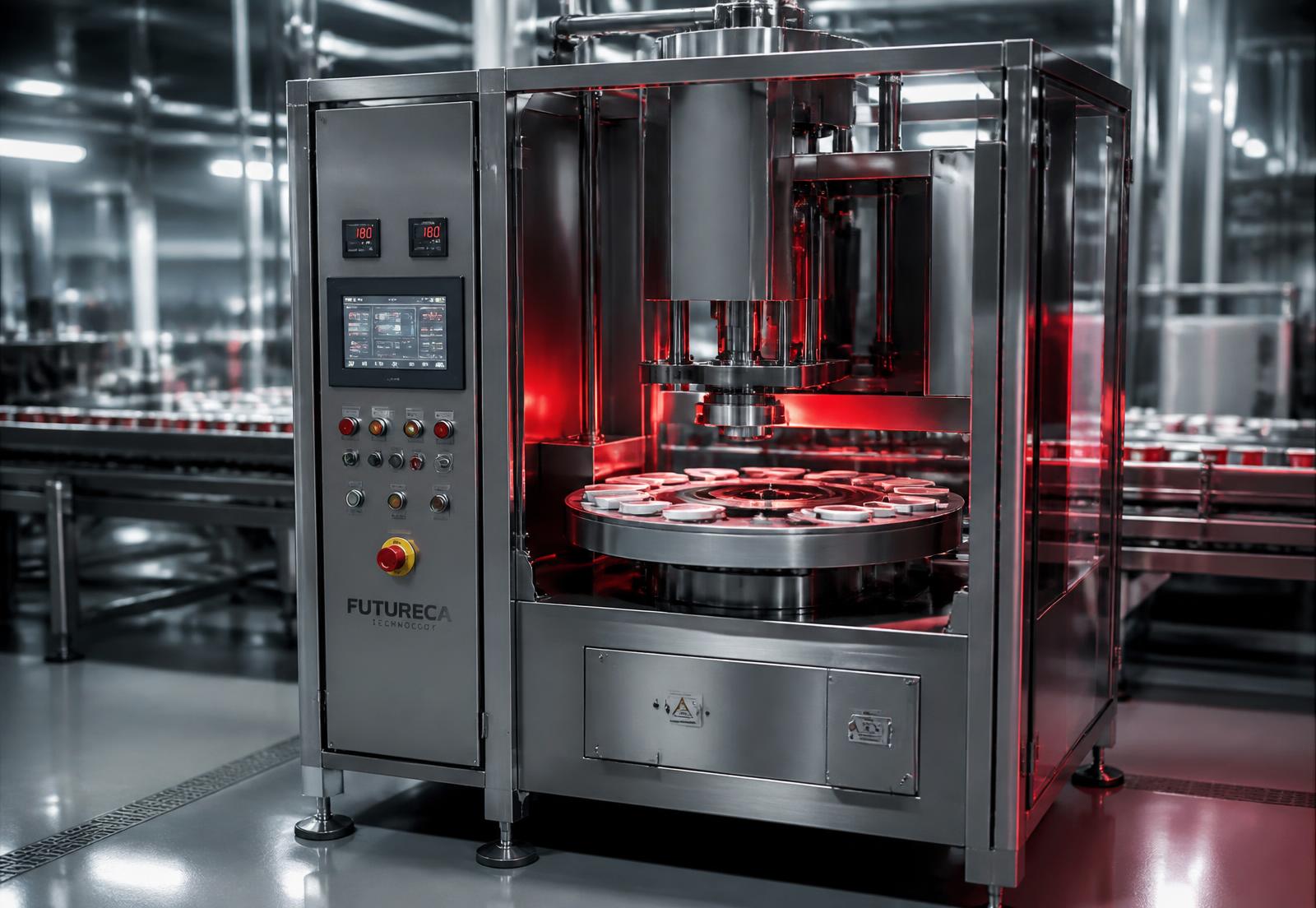 Seladora semiautomática DELGO em aço inox 304 operando em linha de produção industrial